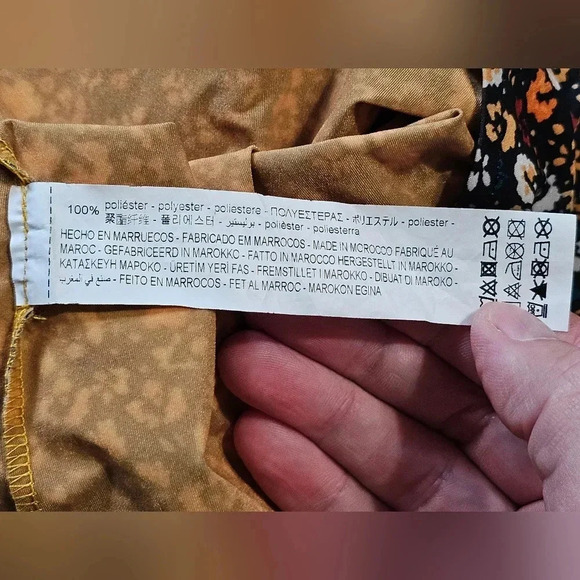 Zara Black Floral Mini Dress Bell Sleeves Ruffle Neck Cottagecore Boho Size S - Picture 5 of 7